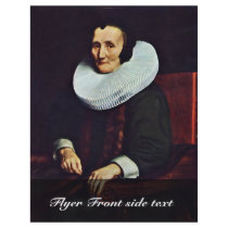 Portrait Of Margaretha De Geer, Wife Of Jacob Trip Custom Flyer