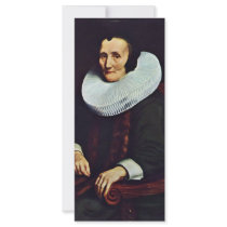 Portrait Of Margaretha De Geer, Wife Of Jacob Trip Personalized Rack Card