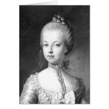 Portrait of Marie-Antoinette  of Habsbourg Cards