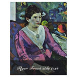 Portrait Of Marie Derrien Lagadu By Gauguin Paul Flyers