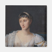 Portrait of Marie-Pauline Bonaparte Fridge Magnets