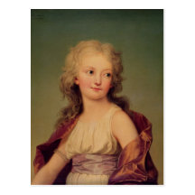 Portrait of Marie-Therese Charlotte of France Post Cards