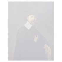 Portrait Of Marten Looten. By Rembrandt Van Rijn Letterhead Design