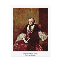 Portrait Of Mary Atkins By Allan Ramsay Post Cards