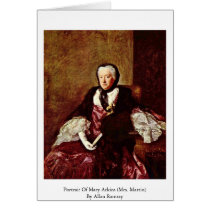 Portrait Of Mary Atkins (Mrs. Martin) Cards