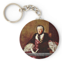 Portrait Of Mary Atkins (Mrs. Martin) Key Chain