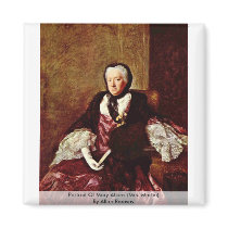 Portrait Of Mary Atkins (Mrs. Martin) Magnets