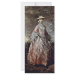 Portrait Of Mary Countess Howe By Thomas Gainsboro rack cards