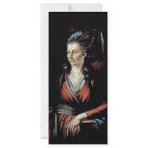 Portrait Of Mary Hess By Johann Heinrich Füssli (B Rack Card Template