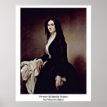 Portrait Of Matilde Branca By Francesco Hayez Print