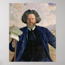Portrait of Maximilian Voloshin  1924 Poster