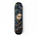Portrait of Medusa SKATEBOARD snake mythology goth