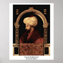 Portrait Of Mehmed Ii By Gentile Bellini Poster