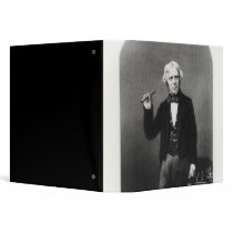 Portrait of Michael Faraday Vinyl Binder