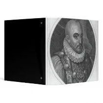 Portrait of Michel de Montaigne 3 Ring Binder