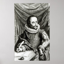 Portrait of Miguel de Cervantes Saavedra Poster