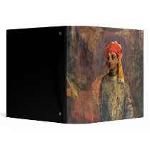 Portrait of Mikhail Kuzmin, 1911-12 3 Ring Binder