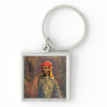 Portrait of Mikhail Kuzmin, 1911-12 Keychain