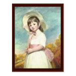 Portrait Of Miss Willoughby By George Romney Post Cards