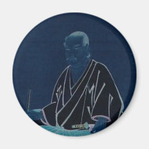 Portrait of Miyamoto Musashi, Edo Period Magnet