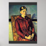 Portrait Of Mme Cézanne In A Yellow Armchair, Print
