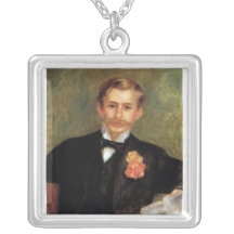 Portrait of Monsier Germaine by Pierre Renoir Personalized Necklace