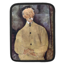 Portrait of Monsieur Lepoutre by Amedeo Modigliani Sleeve For iPads
