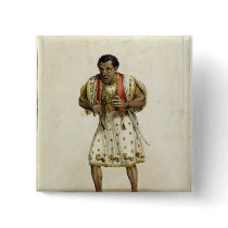 Portrait of Mr Edmund Kean  as Othello Button