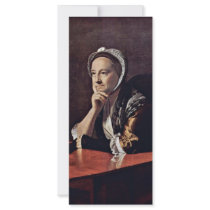 > Portrait Of Mrs Humphrey Devereux By Copley John Custom Rack Cards