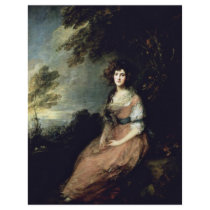 Portrait Of Mrs. Richard B. Sheridan By Thomas Gai Letterhead Template