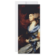 Portrait Of Mrs. Sarah Siddons By Gainsborough Tho Rack Card Design