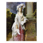 Portrait Of Mrs. Thomas Graham By Thomas Gainsboro Custom Letterhead