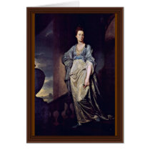 Portrait Of Mrs. Verelst By Romney George Card
