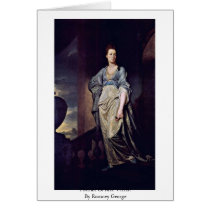 Portrait Of Mrs. Verelst By Romney George Cards