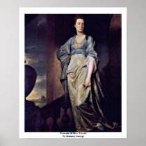 Portrait Of Mrs. Verelst By Romney George Poster