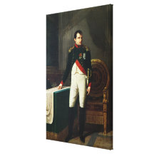Portrait of Napoleon Bonaparte  1809 Stretched Canvas Print