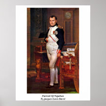 Portrait Of Napoleon By Jacques-Louis David Poster