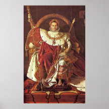 Portrait of Napoleon I. by Ingres Jean Dominique Poster