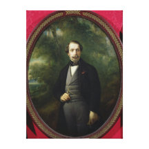 Portrait of Napoleon III  c.1857 Stretched Canvas Print