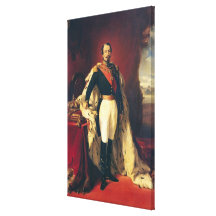 Portrait of Napoleon III  Emperor of France Canvas Prints