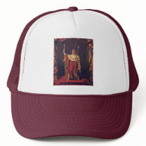 Portrait Of Napoleon In Imperial Robes By David Ja Trucker Hats