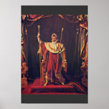 Portrait Of Napoleon In Imperial Robes By David Ja Print