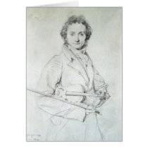 Portrait of Niccolo Paganini  1819 Cards