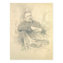 Portrait of Nikolaj Leskov , 1889 Post Card