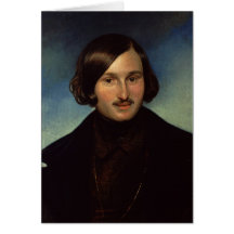 Portrait of Nikolay Gogol, 1841 Cards