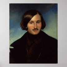 Portrait of Nikolay Gogol, 1841 Poster
