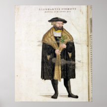 Portrait of of the author age 41, from 'De Histori Posters