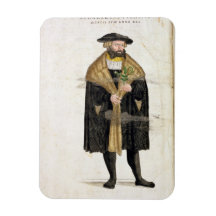 Portrait of of the author age 41, from 'De Histori Rectangle Magnets