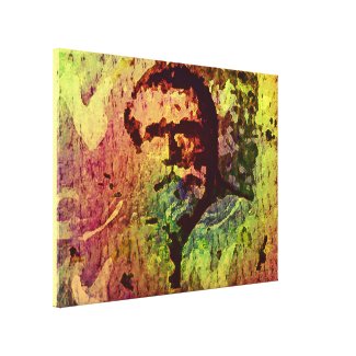 Portrait Of Old Man 3 Stretched Canvas Print