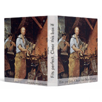 Portrait Of Pat Lyon At The Forge By Neagle John 3 Ring Binder
